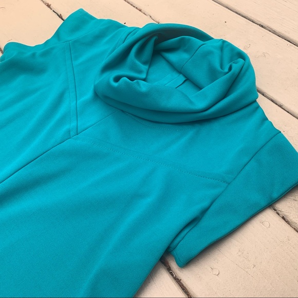 Vintage 1970s Cowl Neck Women’s MIDI Size 16 Dress - Picture 13 of 14